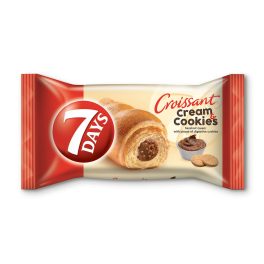   7DAYS Cream&Cookies croissant mogyorós töltelék és kekszdarabok - 60g