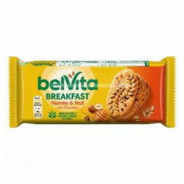   Belvita Breakfast mogyorós és mézes, gabonás keksz csokoládédarabok-50g