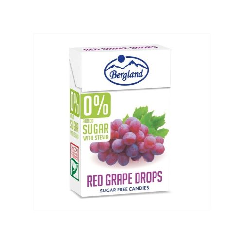 Bergland red grape drops - 12x40g
