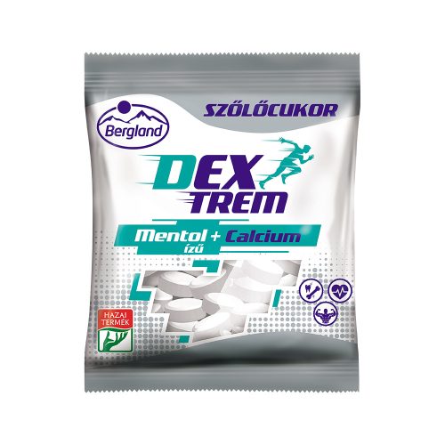 Bergland Dextrem szőlőcukor mentolos + Calcium - 70g