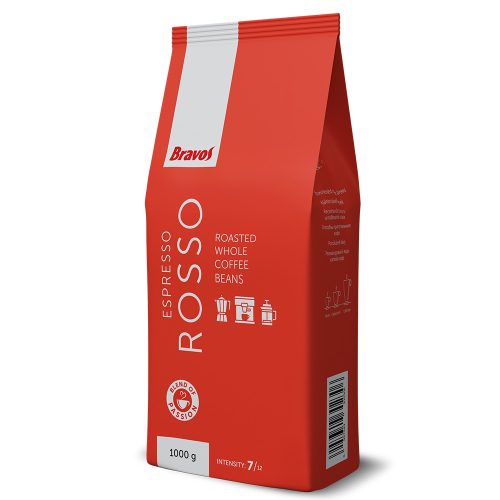 Bravos classic espresso rosso - 1000g szemes