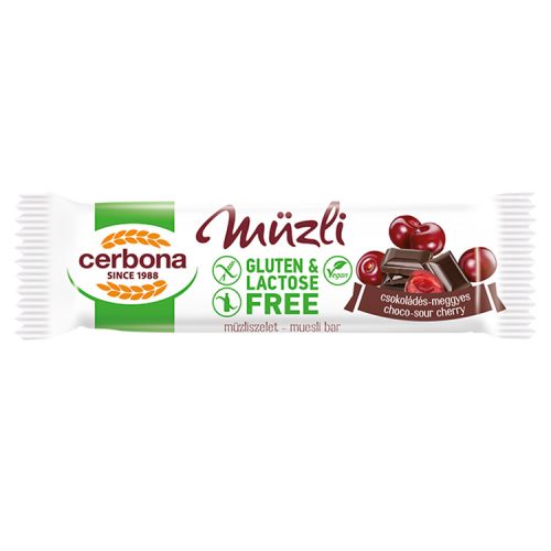 Cerbona müzli gluténmentes csoki-meggy - 700g