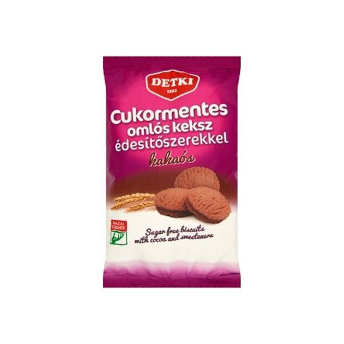 Detki cukormentes omlós keksz kakaós, édesítőszerekkel - 180g