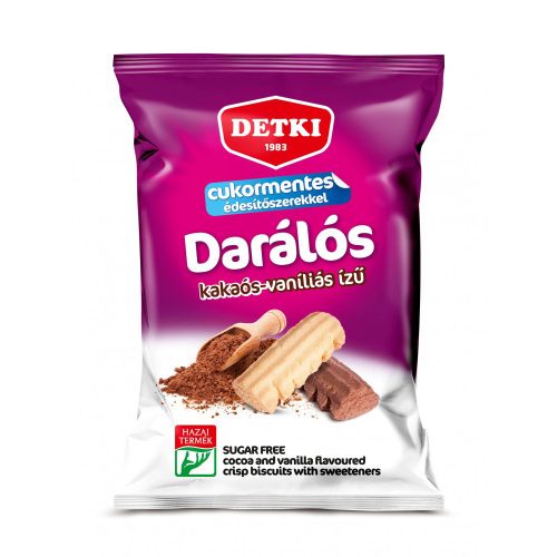 Detki darálós vaníliás és kakaós omlós keksz HCN - 180g