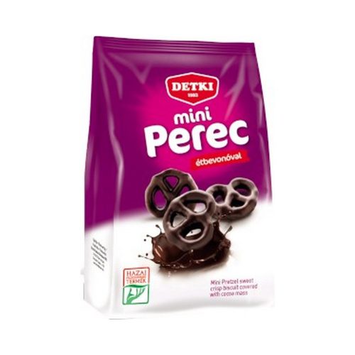 Detki mini perec kakaós étbevonóval mártott - 160g