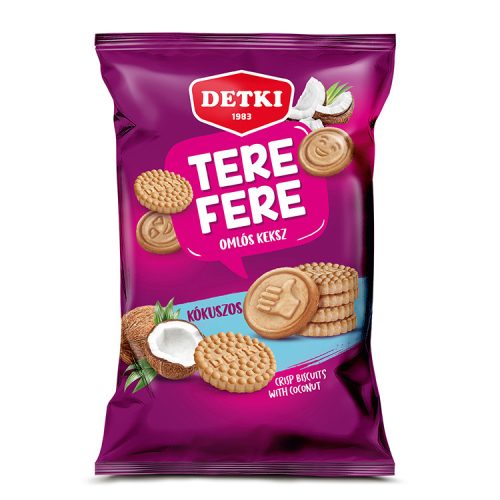 Detki Tere-fere omlós keksz kókuszos - 180g