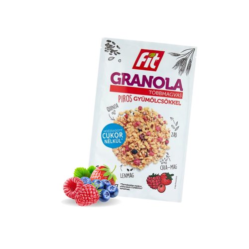 FIT reggeli Granola piros gyümölcsös - 70g