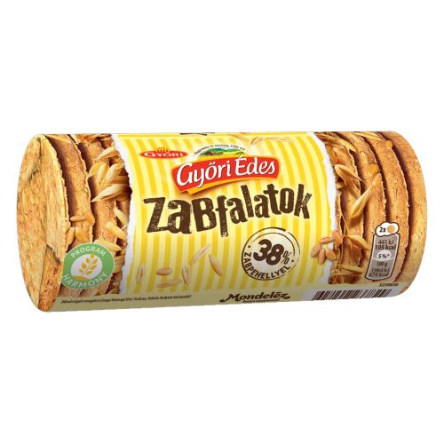 Győri Édes Zabfalatok zabpelyhes, omlós keksz - 188g