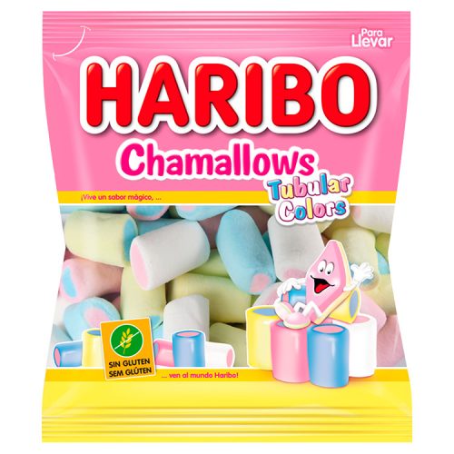 Haribo pillecukor chamallow tubular colors - 90g