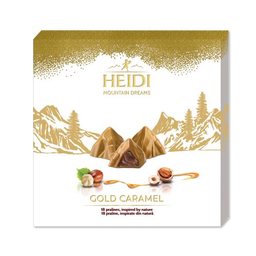 Heidi Mountain Gold karamella-mogyorós fehércsokoládé - 150g