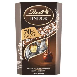   Lindor 70%-os kakaótartalmú étcsokoládé pralinék lágyan töltelék - 200g