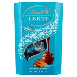   Lindor tejcsokoládé sókristályokkal és lágy karamellás töltelék - 200g