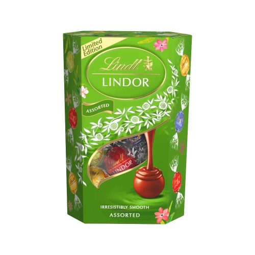 Lindor Assorted tej-,fehér-és étcsokoládé válogatás lágy töltelék-200g