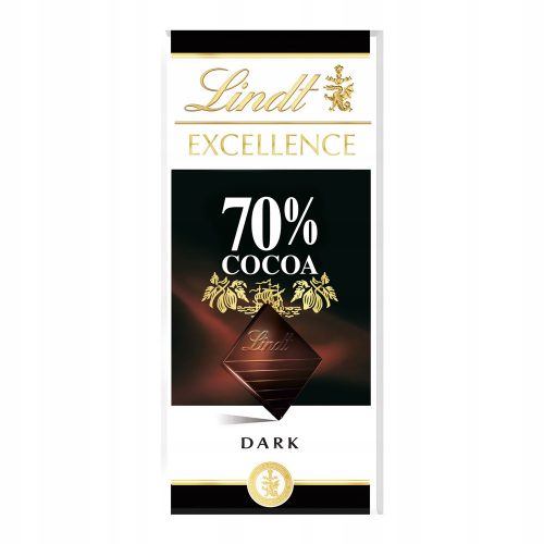Lindt Excellence 70% kakaótartalmú étcsokoládé - 100 g