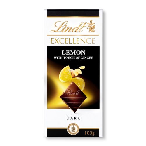 Lindt Excellence étcsokoládé citromlével és gyömbérrel - 100 g