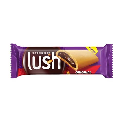 Lush original bar kakaós-mogyorós töltelékű keksz