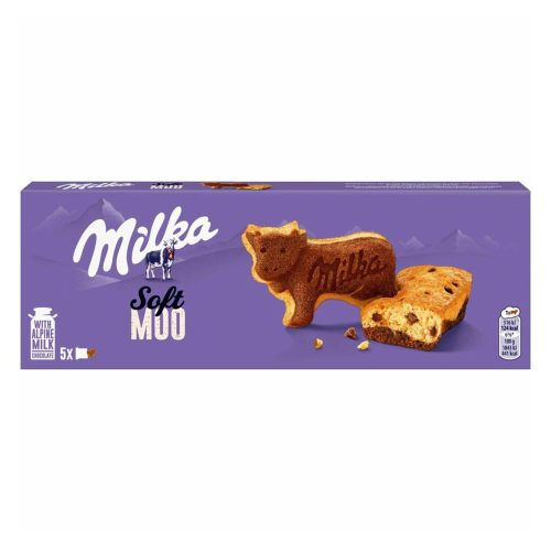 Milka Soft Moo sütemény tejcsokoládé darabokkal 5 x 28 g - 140g
