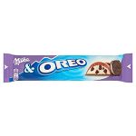 Milka & Oreo tejcsokoládé,kakaós kekszdarabok,vaníliaízű tejes krém - 37g