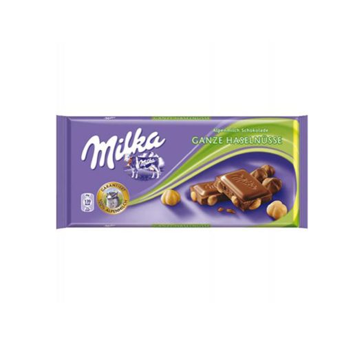 Milka egészmogyorós táblás csokoládé - 100g