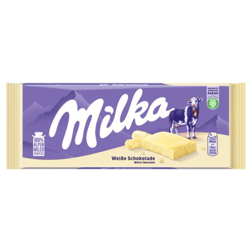 Milka táblás fehércsokoládé - 100g