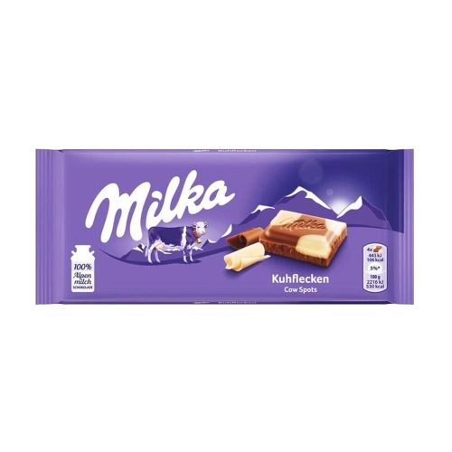 Milka alpesi tejcsokoládé fehér csokoládéval - 90g