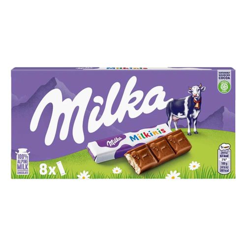 Milka Milkinis alpesi tejcsokoládé tejes krémmel töltve 8 x 10,94 g - 87,5g