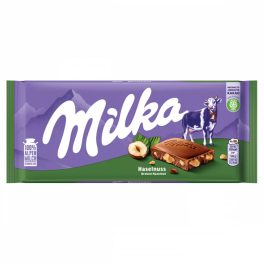 Milka alpesi tejcsokoládé törtmogyoróval - 80g