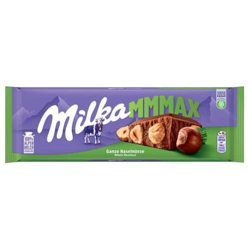 Milka alpesi tejcsokoládé egész mogyoróval- 250g