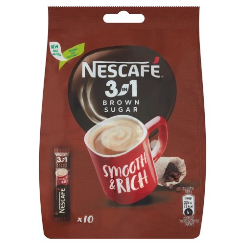 Nescafe 3in1 kávé barna cukorral - 165g