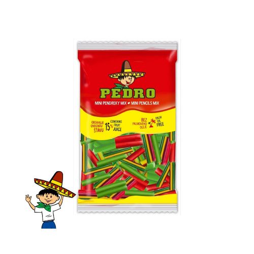 Pedro gumicukor mini pencils mix - 150g