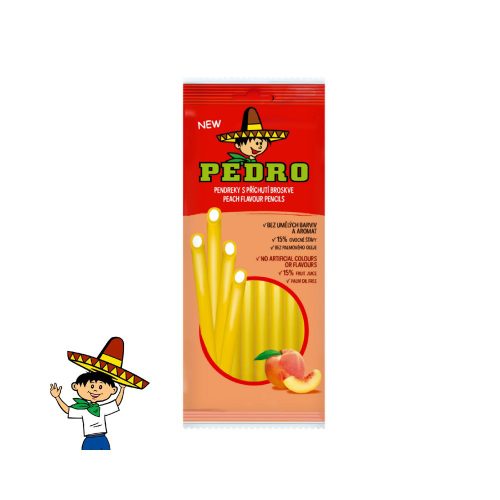 Pedro gumicukor peach pencils - 80g