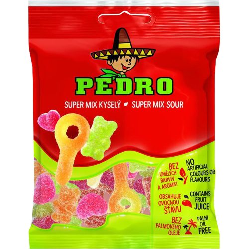 Pedro gumicukor savanyú super mix - 80g