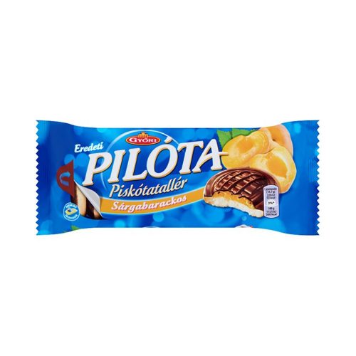 Győri Pilóta sárgabarackos piskótatallér - 147g