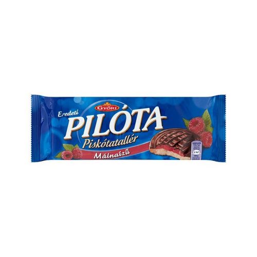Győri Pilóta málnaízű piskótatallér - 147g