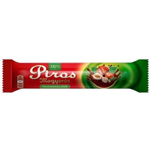 Piros Mogyorós tejcsokoládé - 40 g