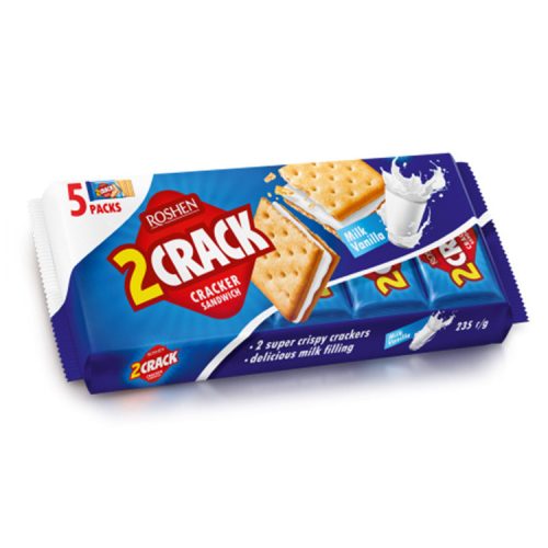 Roshen 2Crack tejes-vaníliás keksz - 235g