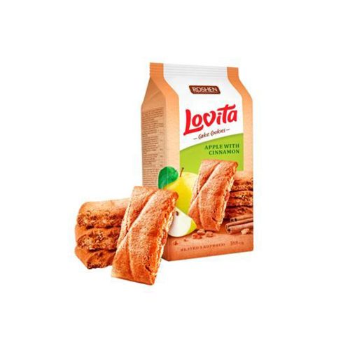 Roshen Lovita Cake Cookies almás-fahéjas teasütemény - 168g