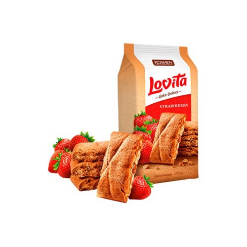 Roshen Lovita Cake Cookies epres teasütemény - 168g