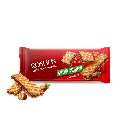 Roshen Extra Crunch Wafers mogyorós ostya - 142g