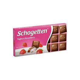   Schogetten joghurt-eper ízesítésű krémmel töltött tejcsokoládé-100 g