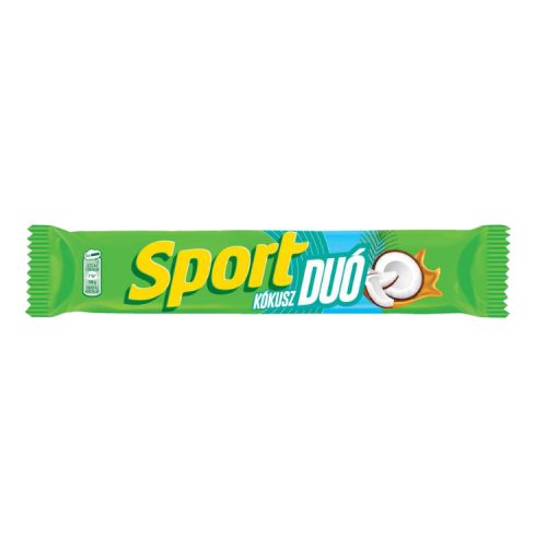 Sport Duó tejcsokoládéval mártott szelet kókusz-karamella töltelék-60g