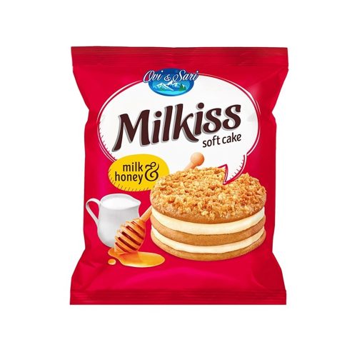 Milkiss mézes piskóta tej ízű krémmel - 42g