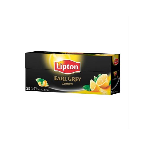 Lipton fekete tea 25 filter earl grey citrom - 50g