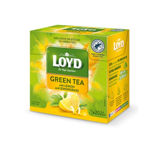 Loyd piramid tea green lemon - 30g