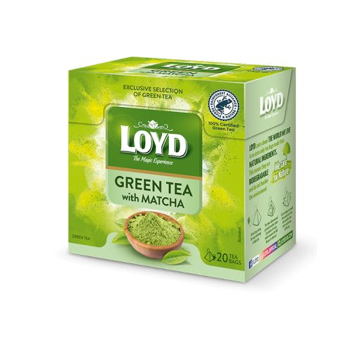 Loyd piramid tea green match - 30g