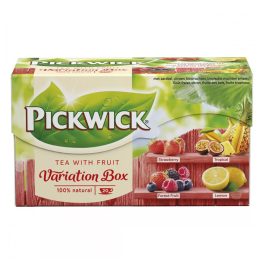   Pickwick tea variációk bordó(Eper, Trópusi gyümölcs, Erdei, Citrom) - 30 g