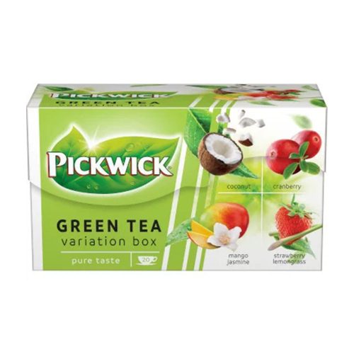 Pickwick zöldtea variációk (kókusz, áfonya, eper, mangó-jázmin) - 30 g