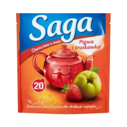 Saga gyümölcs tea birs-eper 20 filter - 34g