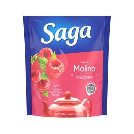 Saga gyümölcs tea málna 20 filter - 34g