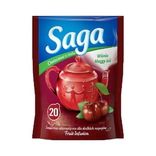 Saga gyümölcs tea meggy 20 filter - 34g